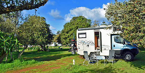 Lagunen Campingplatz in Marokko